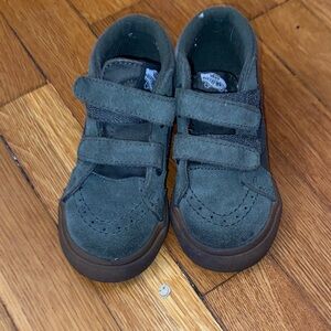 Vans- Kids Green Suede Shoes